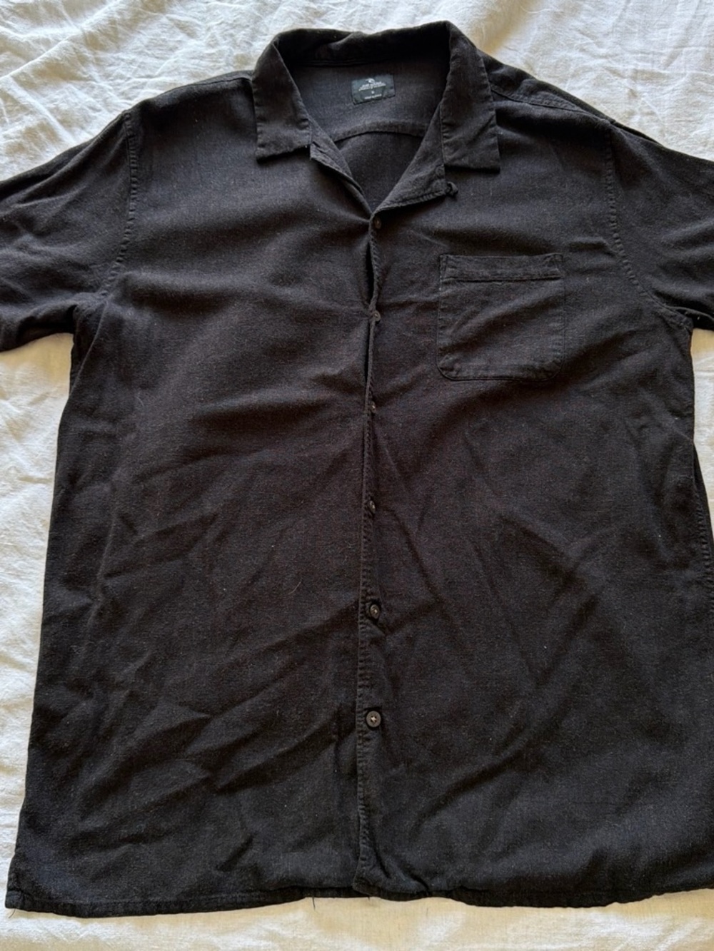 Rip Curl Black Short-Sleeve Button-Up Shirt